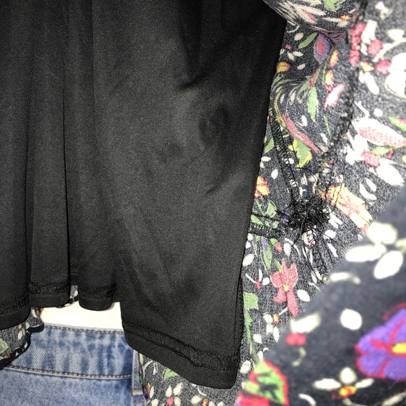 Zara Retro Floral Multicoloured Ruffle Flowy Dress - Picture 10 of 12